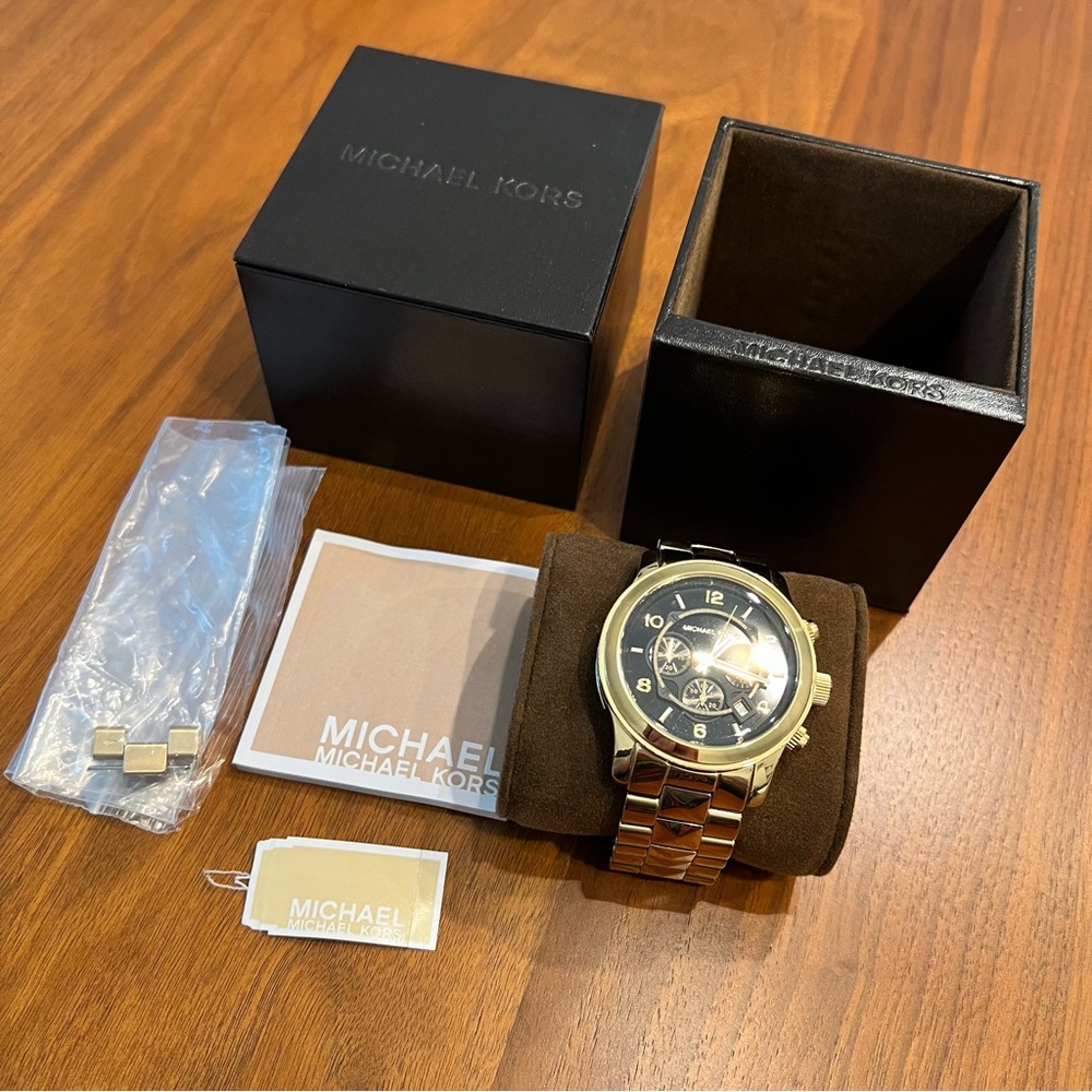 Lightly loved gold Michael Kors watch